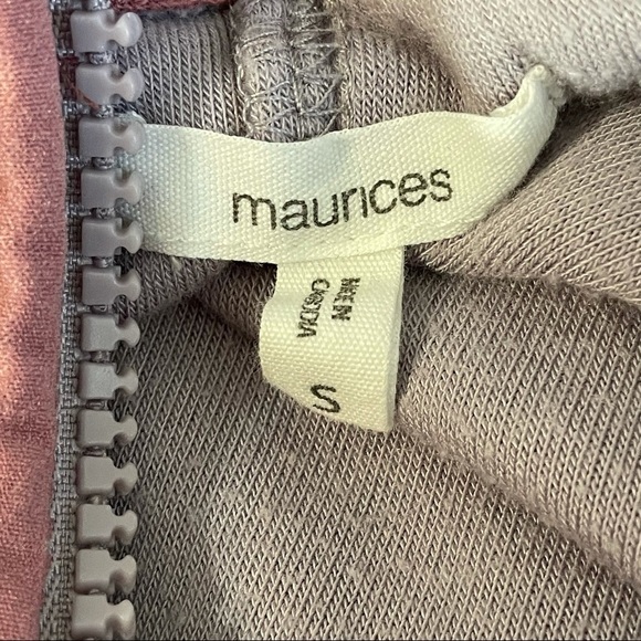 Maurices Lavender Fleece Zip Neck Pullover - Picture 5 of 7